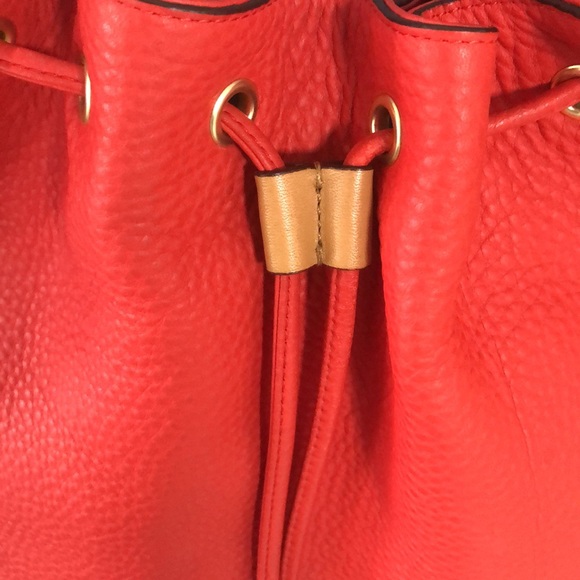 Coach Bucket Avery Drawstring Mandarin with Blue Leather Cross Body Bag - Picture 3 of 16